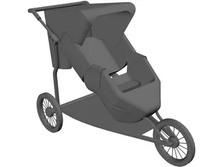 Baby Carriage 3D Model