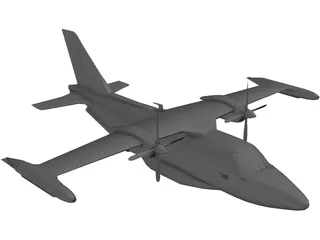 Mitsubishi MU-2 Marquise 3D Model