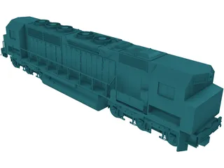 Two Ended Train 3D Model