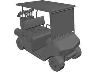 Golf Cart 3D Model