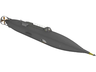 Jules Verne Nautilus Submarine 3D Model