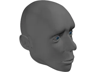 Head Male 3D Model