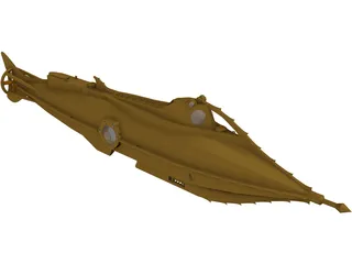 Harper Goffs Nautilus Submarine 3D Model
