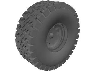 Tire BFGoodrich All-Terrain 3D Model