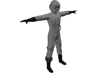 Star Wars X-Wing Pilot 3D Model