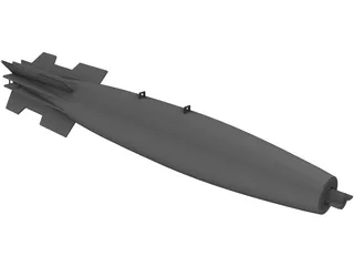 Mk 82 Snakeye Missile 3D Model
