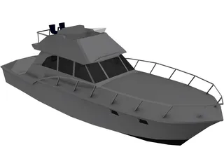 Yacht 3D Model