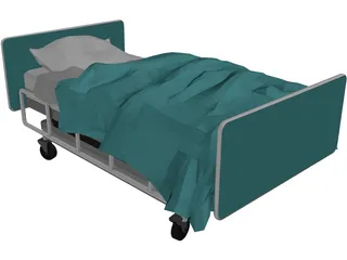 Bed Hospital 3D Model