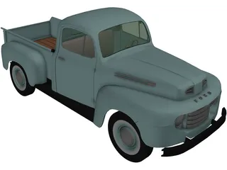 Ford Pickup (1950) 3D Model