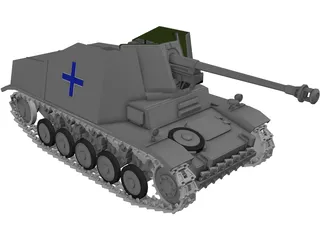 SdKfz 131 Marder 2 3D Model