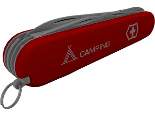 Swiss Knife 3D Model