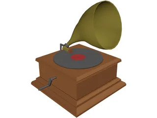 Gramophone 3D Model