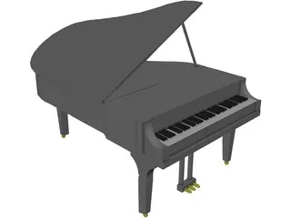 Grand Piano 3D Model