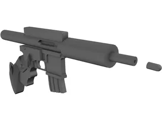 Assault Rifle 3D Model