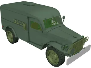 WC54 Allied Ambulance 3D Model