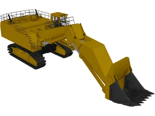 Hitachi EX5500 Dig Machine 3D Model