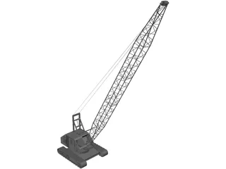 Crane Crawler 3D Model