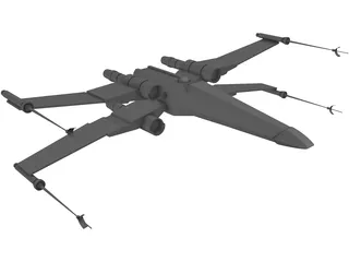 Star Wars X-Wing 3D Model