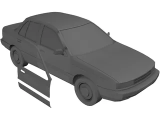 Mitsubishi Mirage (1990) 3D Model