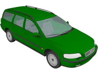 Volvo V70 (2001) 3D Model