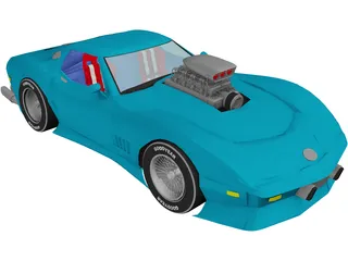 Chevrolet Corvette (1979) [Supercharged] 3D Model