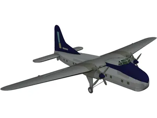 Bristol Freighter Mk 32 3D Model