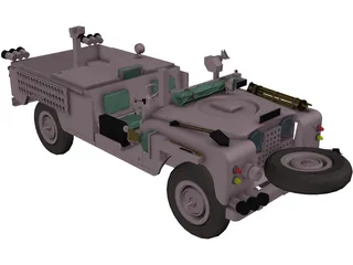 Land Rover Pink Panther 3D Model