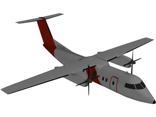 Bombardier Q200 Customs 3D Model