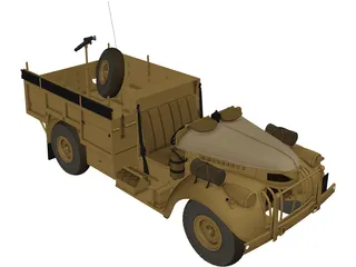 Long Range Desert Group Truck 3D Model