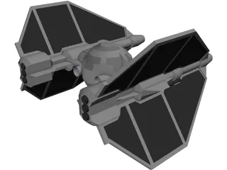 Star Wars T-Invader 3D Model