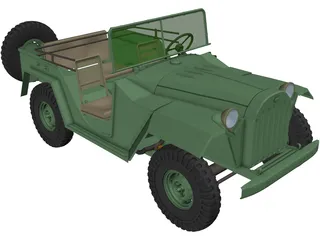 GAZ 67B 3D Model