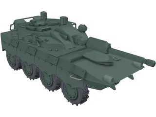 Armoured Car 8x8 3D Model