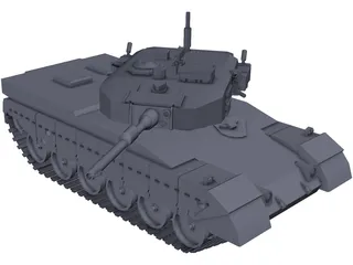 Japanese Type 90 Tank 3D Model