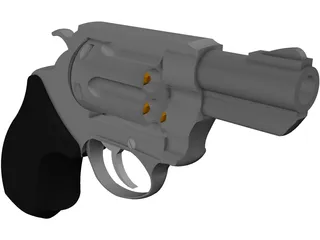 Smith&Wesson Snub Nose 357 Magnum 3D Model