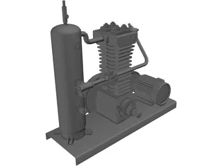 Air Compressor 3D Model