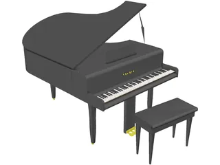 Piano Yamaha 3D Model