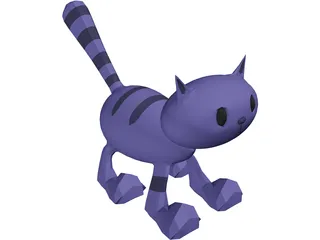 Cartoon Cat 3D Model