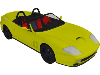 Ferrari 550 Barchetta (2000) 3D Model