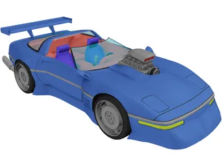 Chevrolet Corvette ZR1 [Supercharged] 3D Model