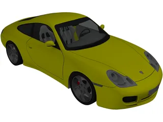 Porsche 911 996 Carrera 4S (2002) 3D Model