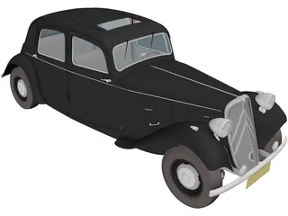 Citroen Traction Avant (1954) 3D Model