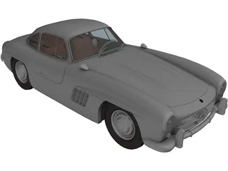 Mercedes-Benz 300 SL Gullwing (1950) 3D Model