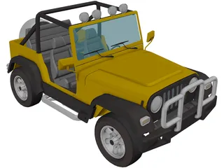 Jeep Wrangler (1995) 3D Model