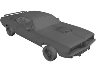 Dodge Muscle Car (1970) 3D Model