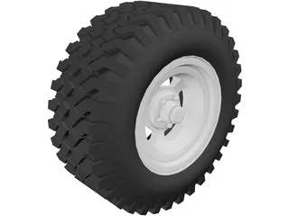 Tire All-Terrain 3D Model