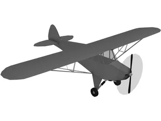 Piper J-3 Cub 3D Model