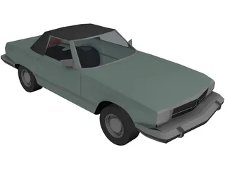 Mercedes-Benz 380 SL (1968) 3D Model