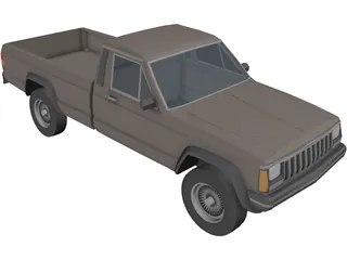 Jeep Cherokee Pickup 3D Model