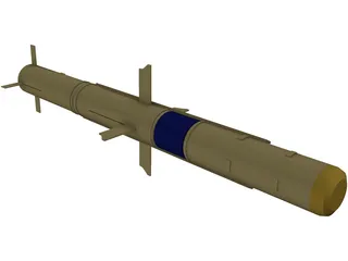 TOW Missile 3D Model