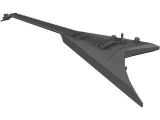 Guitar Randy Rhoads Flying V 3D Model